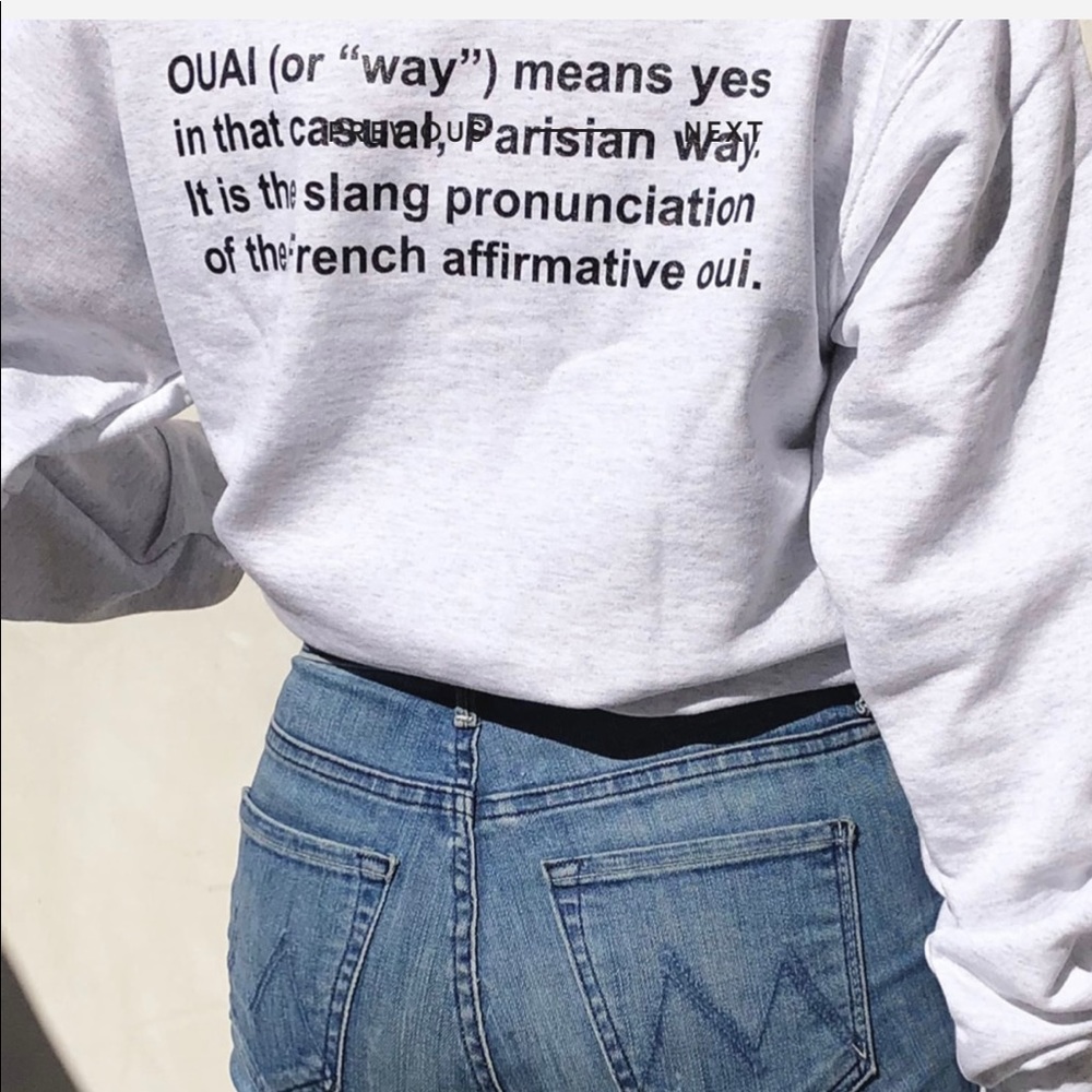 Ouai sweatshirt small